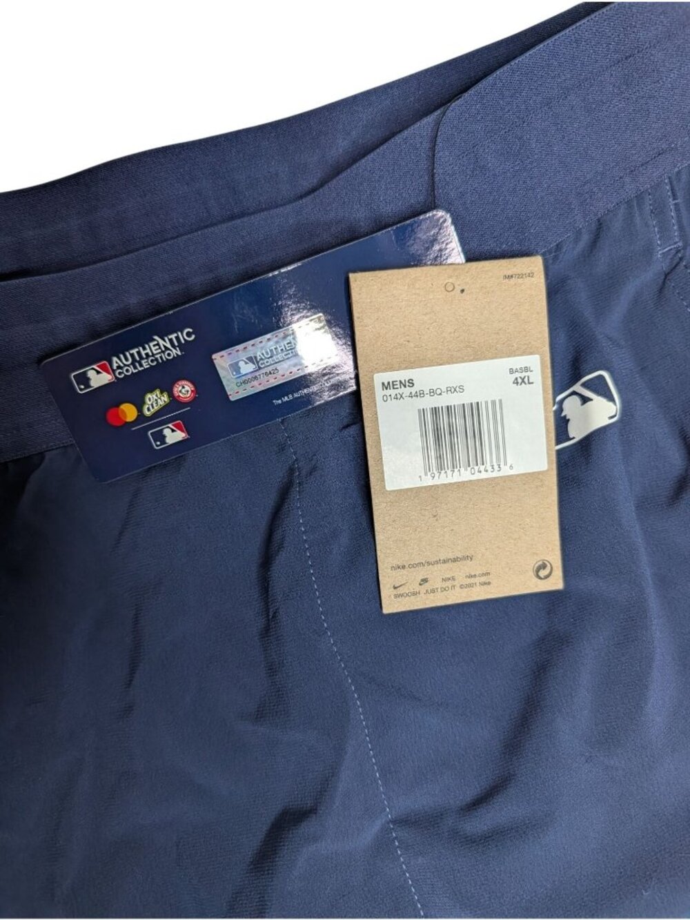 Nike Dri-FIT Boston Red Sox Navy Shorts Mens 4XL MLB Authentic Collection - Picture 4 of 10
